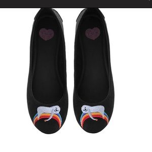 T.U.K. Slothwhere Over the Rainbow flats size 8